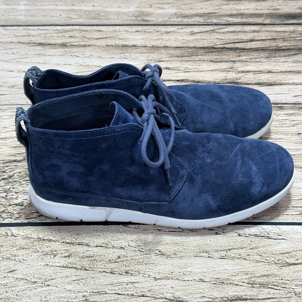 UGG Australia Freamon Chukka Boots Mens 13 Blue Suede Casual 1007645